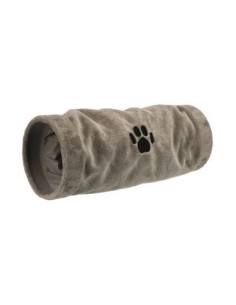 Tunnel de Jeu Peluche diam 22 x 60cm Gris