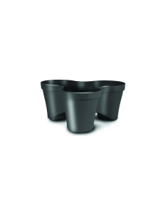 pot empilable roma 38,5x38,5x17h 8,8L - anthracite