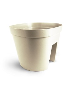 pot balcon fleur de monaco 30x30x24h beige