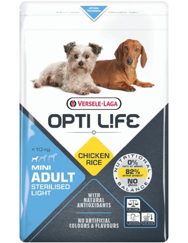 Mini Adult Sterilised/Light - Opti-Life - Croquettes chiens adultes
