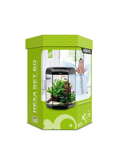 AQUARIUM HEXA SET 60 D et N NOIR
