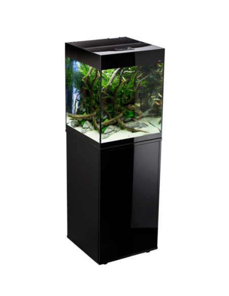 AQUARIUM SET GLOSSY CUBE D et N NOIR - 135L