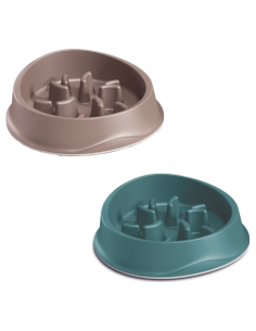 Gamelle Anti-Glouton 1L - Vert ou Taupe