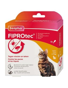 Fiprotec Puces Et Tiques Chats - 1 ou 4 ou 6 pipettes 2