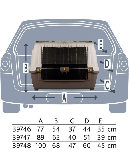 Cage Transport SKUDO CAR 89x51x60cm