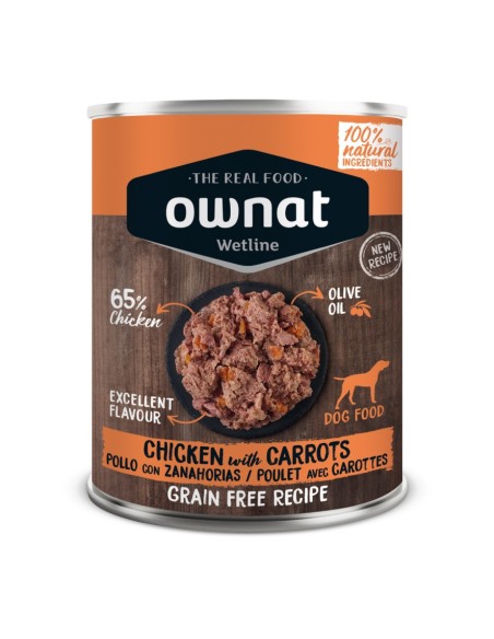 Ownat Chien Wetline Poulet et Carrottes 395gr