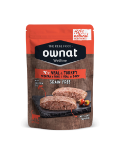 Ownat Chat Wetline Dinde et Veau 85gr