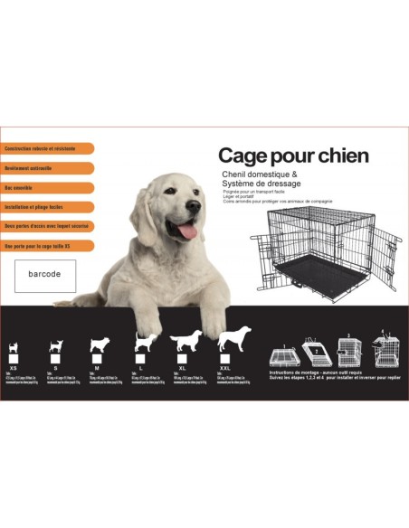 Cage Fer Pliante - Différentes Tailles