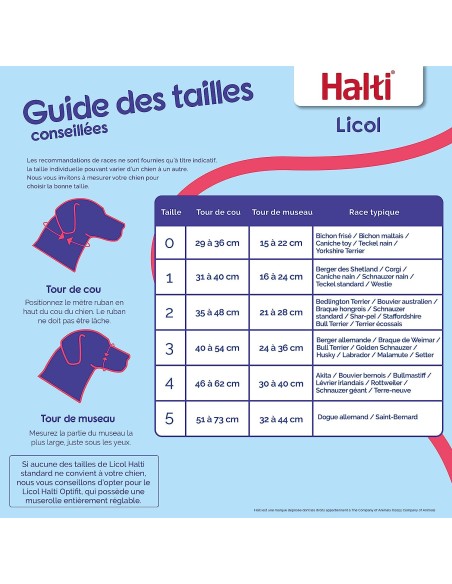 COLLIER HALTI OPTIFIT LICOL - Différentes Tailles