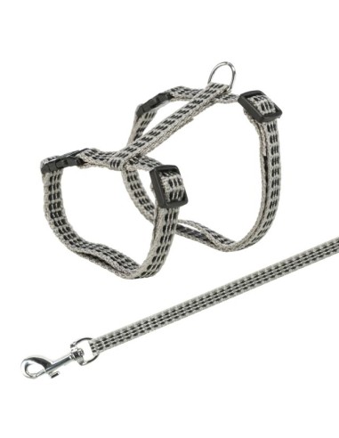 Harnais+Laisse Chat Réfléchissant Coloris...