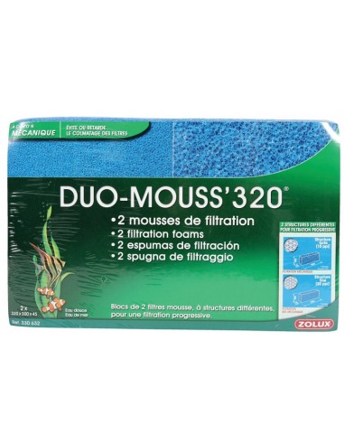 Duo Mousse 320 (Mousse Filtrante 2 Pièces)