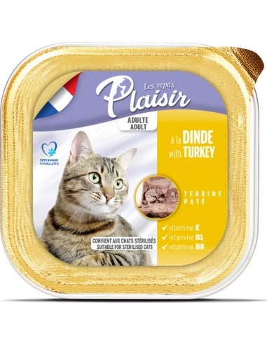 Pâtée pour chats goût dinde - Repas Plaisir - 100g