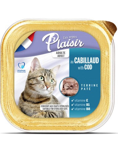 Pâtée pour chat au cabillaud - Repas Plaisir - 100g
