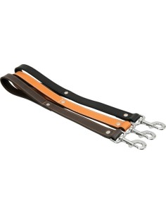 Laisse Cuir Double 0,5m/25mm - Différents Coloris
