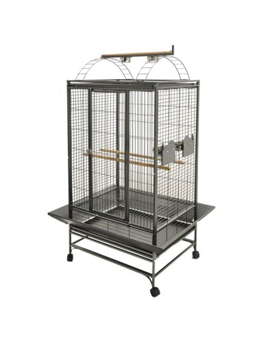 Cage Perroquet Evita2 Gris 76x61x178cm
