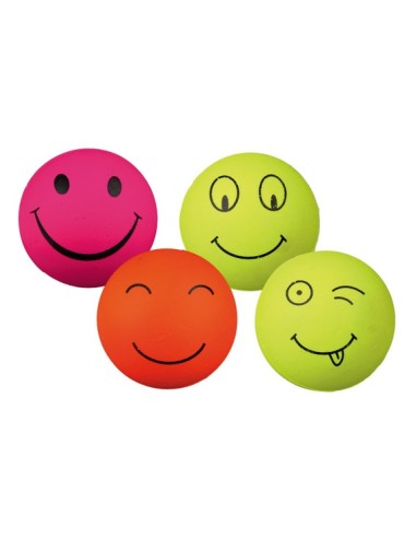 Jouet Balle Smiley Caoutchouc Ø6cm