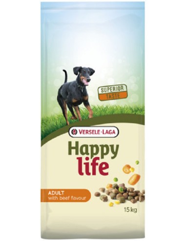 Adult Boeuf 15Kg - Happy Life - Croquettes chiens adultes