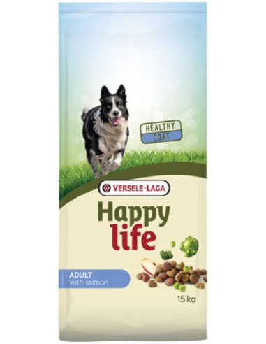 Adult Saumon 15Kg - Happy Life - Croquettes chiens adultes