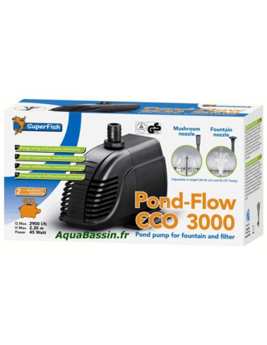 Pond Flow Eco 3000 L/H  Pompe Fontaine