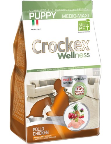 CROCKEX Puppy Chien Med-Maxi  - Poulet Riz 12Kg