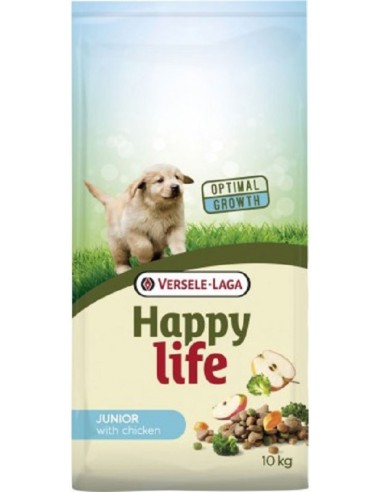 Junior Poulet 10Kg - Happy Life - Croquettes chiens juniors