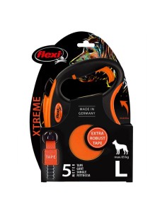 Flexi Xtrem L Sangle 5m Noir Orange MAX 65KG
