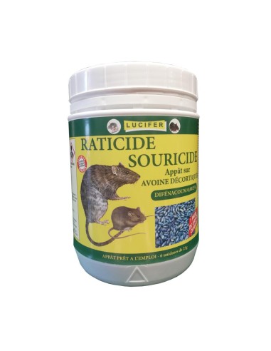 Raticide Souricide Avoine 140gr (difénacoum 0,0025%)