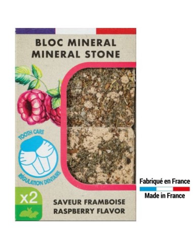 2 Blocs Minéral Framboise 200Gr