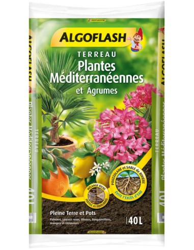 Algoflash Terreau Plantes Mediterranéennes et Agrumes 40L