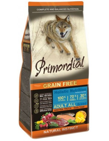 Primordial Chien Adulte Canard - Truite 2 Kg