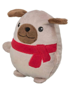 Jouet Noel Chien Peluche 16cm 2