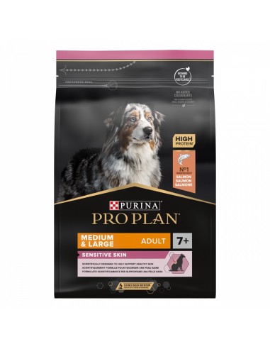 Medium  et  Large Senior Sensitive Skin 14Kg* - Pro Plan - Croquettes pour chiens seniors