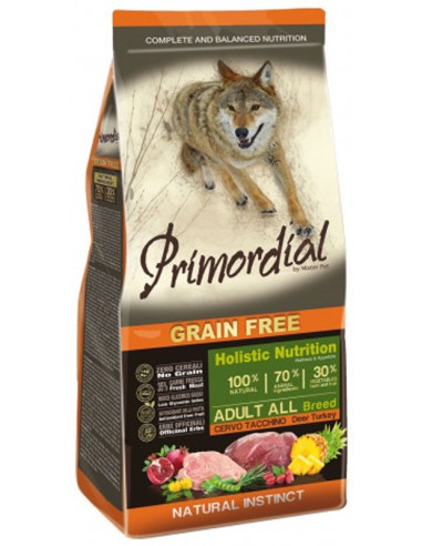 Primordial Chien Adulte Cerf - Dinde 12 Kg