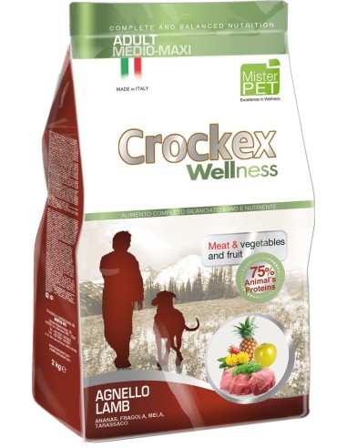 CROCKEX chien Med-Maxi  adult - agneau  Riz 12Kg