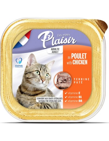 Pâtée pour chat au poulet - Repas plaisir - 100g