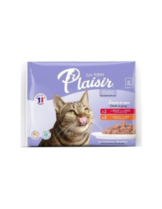 Sachets Chats Viandes 4x85Gr 2 parfums
