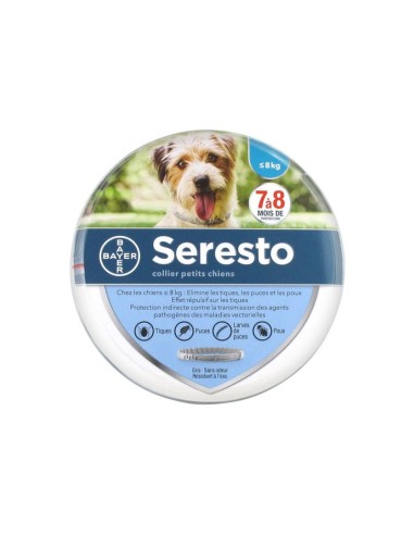 Collier Seresto Petit Chien - collier antiparasitaire
