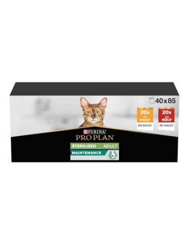 Pochon Poplan Sterilised Poulet-Boeuf 40x85Gr