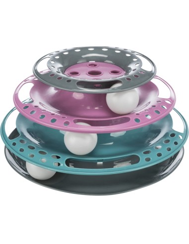Tour de jeu pour chats Catch the Balls, plastique ø 25 × 13 cm
