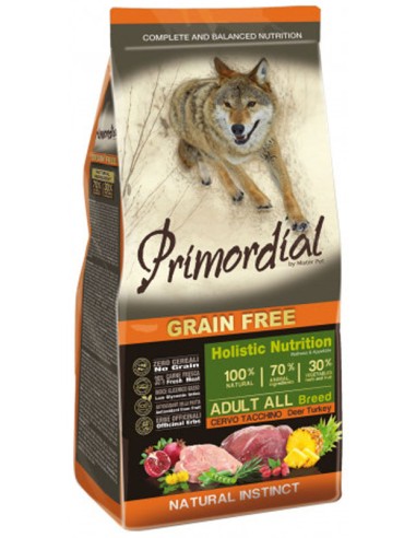 Primordial Chien Adulte Cerf - Dinde 2 Kg