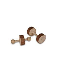 JOUET rongeur bois haltere 9cm