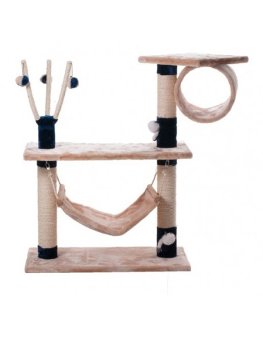 ARBRE A CHAT JANE DELUXE BEIGE BLEU 75x37x96cm