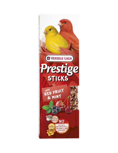 Sticks Canaris Fruits Rouges et Menthe 60Gr