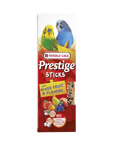 Sticks Perruches Mix Fruits et Fleurs 60Gr
