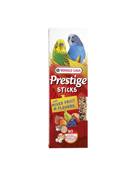 Sticks Perruches Mix Fruits et Fleurs 60Gr