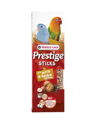 Sticks Perroquets Noix et Raisins 60Gr