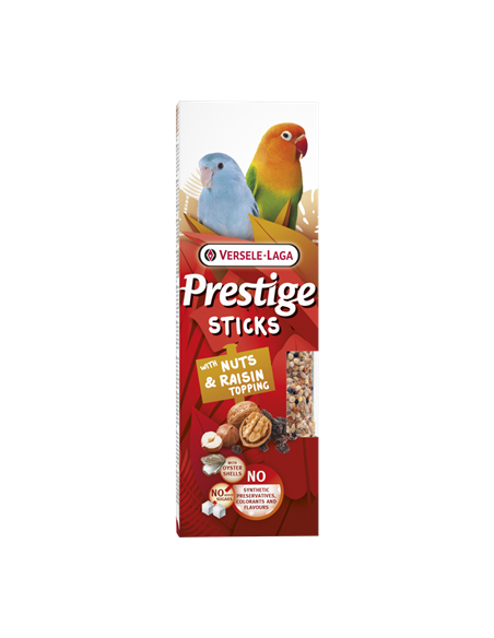 Sticks Perroquets Noix et Raisins 60Gr
