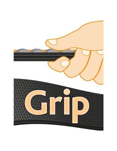 Laisse a Pister Caoutchouc S-M 5m/15mm Noire