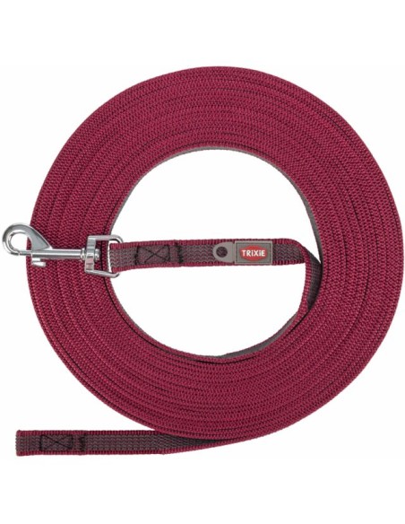Laisse a Pister Caoutchouc S-M 5m/15mm Sangria