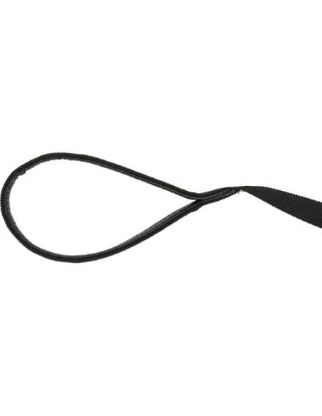 Laisse à Pister Coton, M–L: 5 m/20mm, Noire